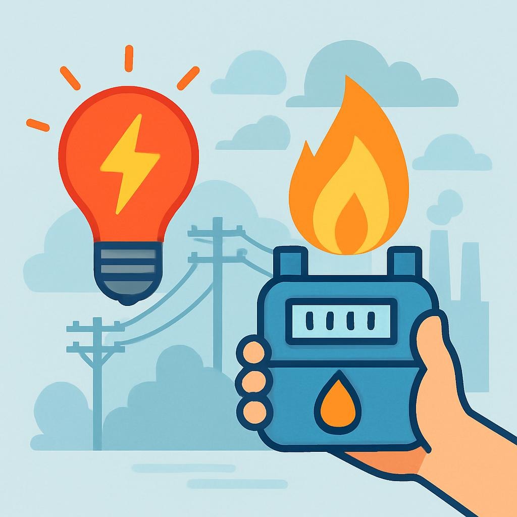 ahorro en servicios de luz y gas